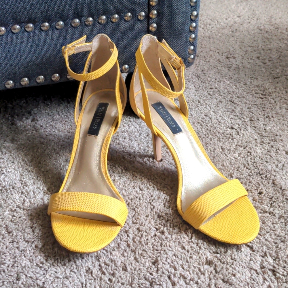 White House Black Market Yellow Heels